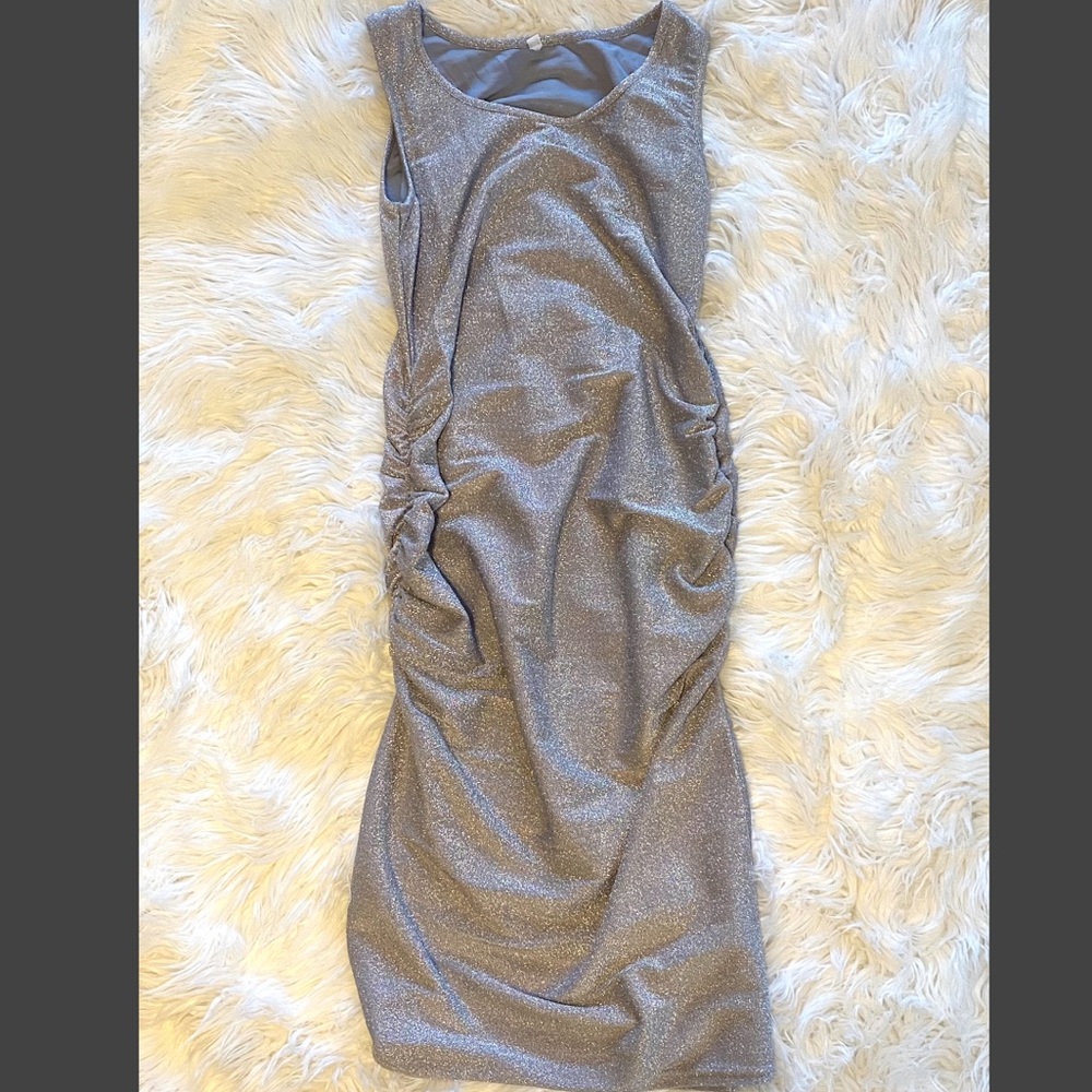 Sparkly maternity dress